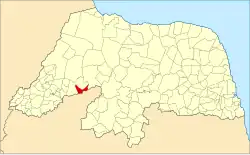 Localização de Messias Targino no Rio Grande do Norte