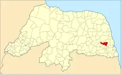 Localização de Monte Alegre no Rio Grande do Norte