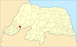 Localização de Rafael Godeiro no Rio Grande do Norte