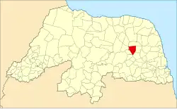 Localização de Riachuelo no Rio Grande do Norte