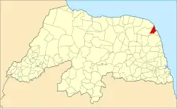 Localização de Rio do Fogo no Rio Grande do Norte