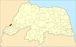 Localização de São Francisco do Oeste no Rio Grande do Norte