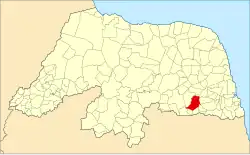 Localização de São José do Campestre no Rio Grande do Norte