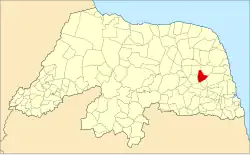 Localização de São Pedro no Rio Grande do Norte