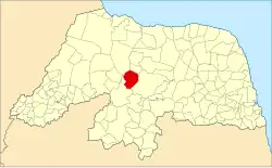 Localização de São Rafael no Rio Grande do Norte