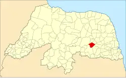 Localização de Sítio Novo no Rio Grande do Norte