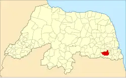 Localização de Santo Antônio no Rio Grande do Norte