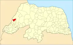 Localização de Severiano Melo no Rio Grande do Norte