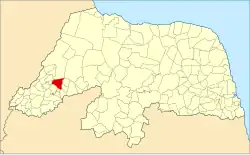 Localização de Umarizal no Rio Grande do Norte