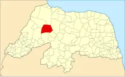 Localização de Upanema no Rio Grande do Norte