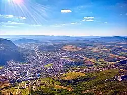 Cidade do Brejo vista a partir da Serra da Prata
