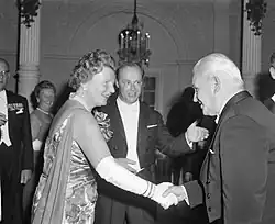 Jan Bresser, com a rainha Juliana dos Países Baixos