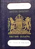 Passaporte da Guiana britânica