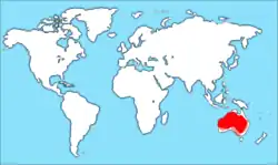 Ocorrência da espécie.