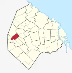 Localização de Monte Castro em Buenos Aires.
