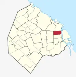 Localização de San Nicolás em Buenos Aires.