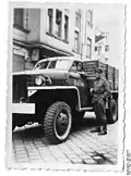 Studebaker US6 em Berlin, em 1945, usado pelo Exército Vermelho