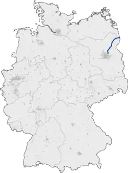 Mapa da localização da auto-estrada A 11 in Deutschland