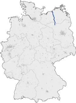 Mapa da localização da auto-estrada A 19 in Deutschland