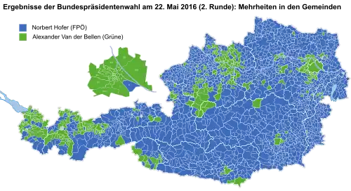 Principal candidato por cidade