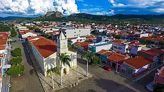 Vista da cidade de Carnaúba dos Dantas-RN