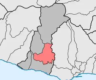 Localização no município de Câmara de Lobos