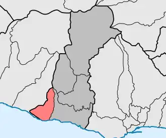 Localização no município de Câmara de Lobos