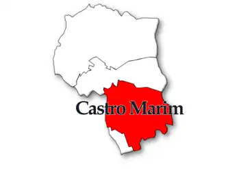 Localização no município de Castro Marim