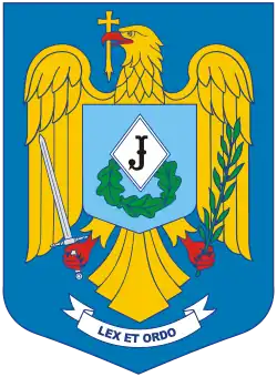 Brasão da Gendarmaria da Roménia.