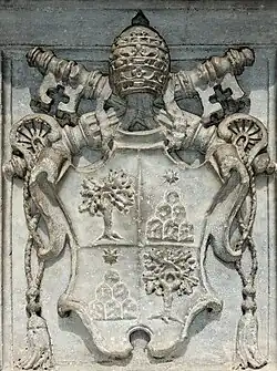 Brasão de Alexandre VII Chigi.