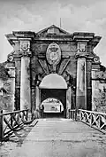 A entrada do Castelo de La Cabaña em 1908.