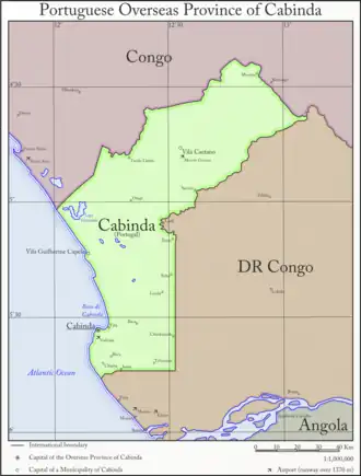 Localização de República de Cabinda