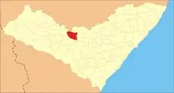 Localização de Cacimbinhas em Alagoas