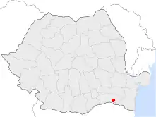 Localização de Oltenița no distrito de Călărași