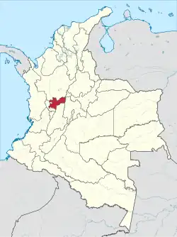 Location of Caldas