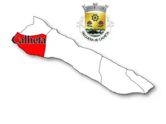 Localização no município de Calheta (Açores)