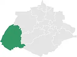 Localização de Calvillo no estado de Aguascalientes