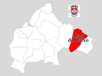 Localização no Município de Caminha