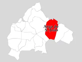 Localização no Município de Caminha