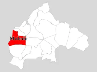 Localização no Município de Caminha