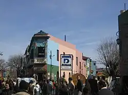 Inicio da rua Caminito.