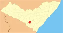 Localização de Campo Grande em Alagoas