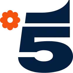 Logotipo antigo do Canale 5, usado de 23 de maio de 2001 a 16 de abril de 2018.