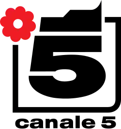 Logotipo do Canale 5 de 1985