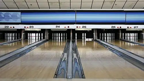 Boliche de pinos: pistas de boliche Candlepin.