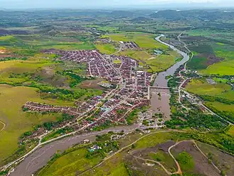 Vista área da cidade de Capela