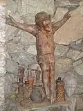 Esculptura em madeira, de Cristo, por Juan Félix.