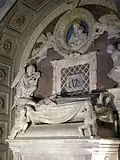 Antonio Rossellino: Detalhe da Tumba do Cardeal de Portugal, c. 1460. São Miniato al Monte, Florença