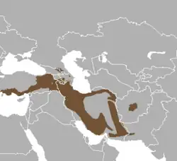 Distribuição territorial da cabra-selvagem