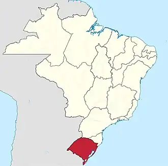 Localização de Rio Grande do Sul